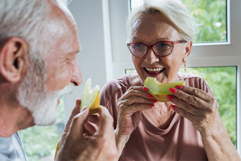 zirconia patient eating